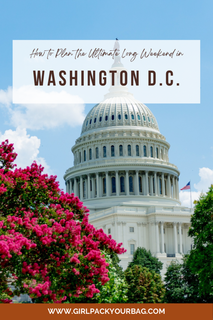 Blog post on Traveling in Washington D.C.